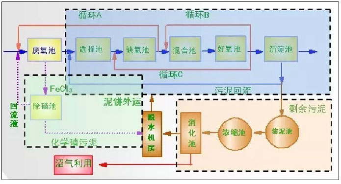 反硝化除磷或其他脱氮工艺